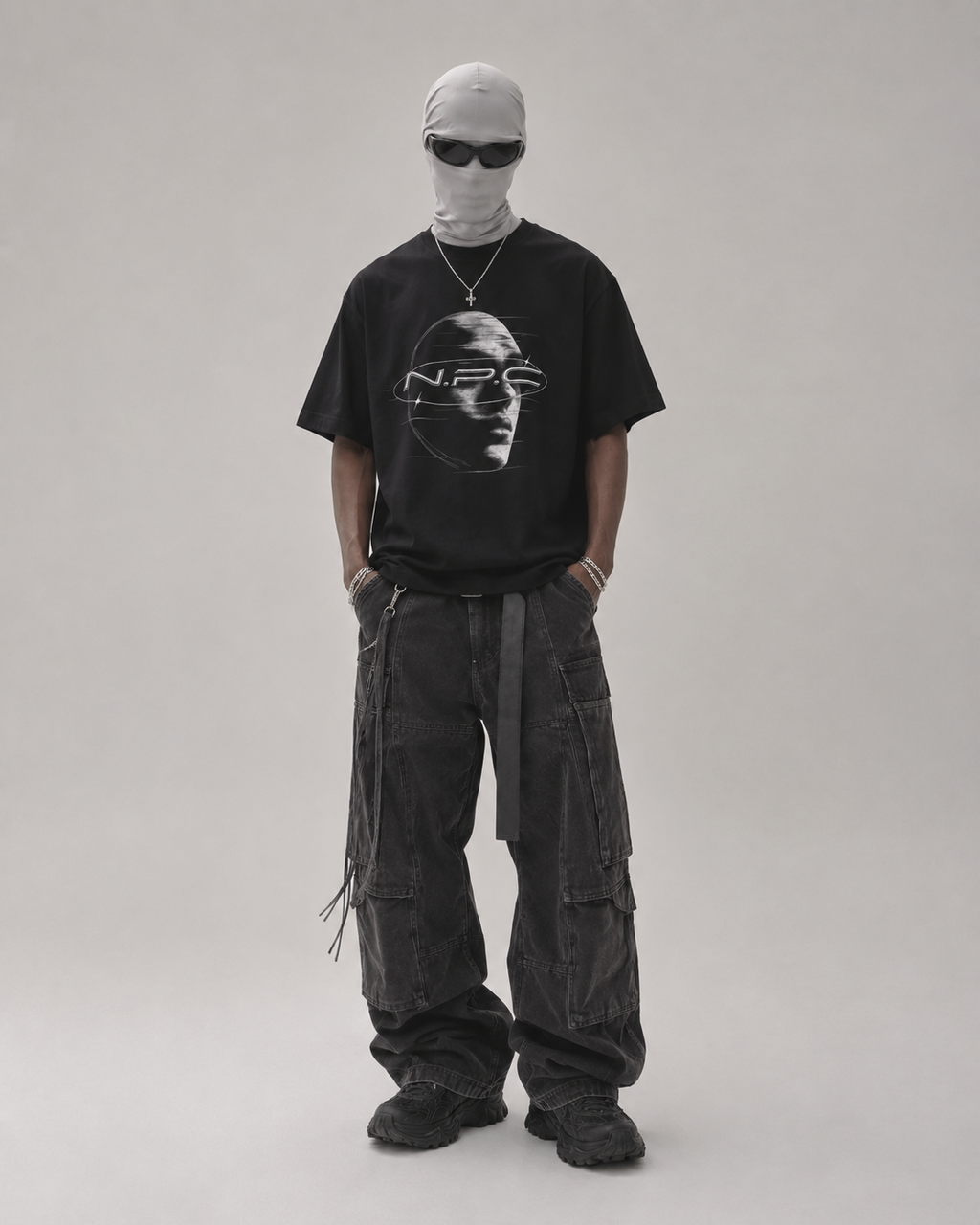No Face Boxy Tee