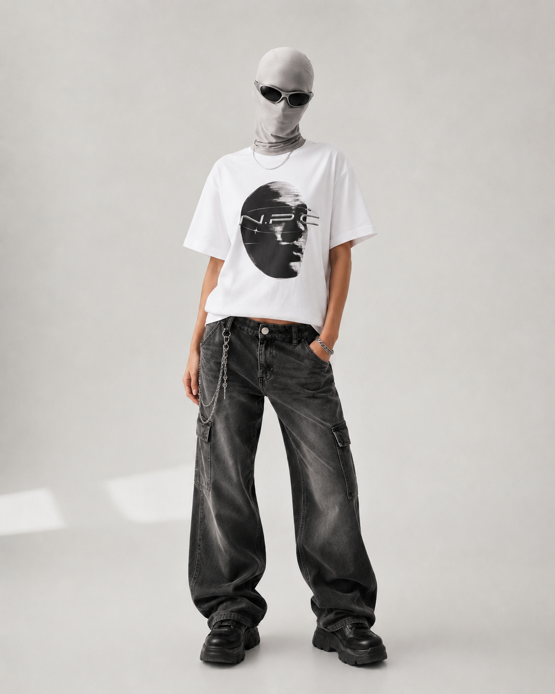 No Face Boxy Tee